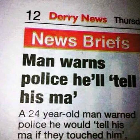 northern irish newspaper headlines