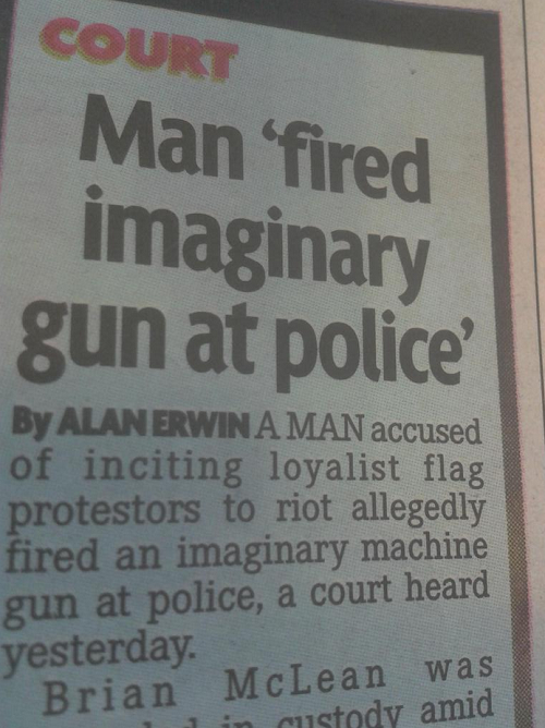 northern ireland newspaper headline