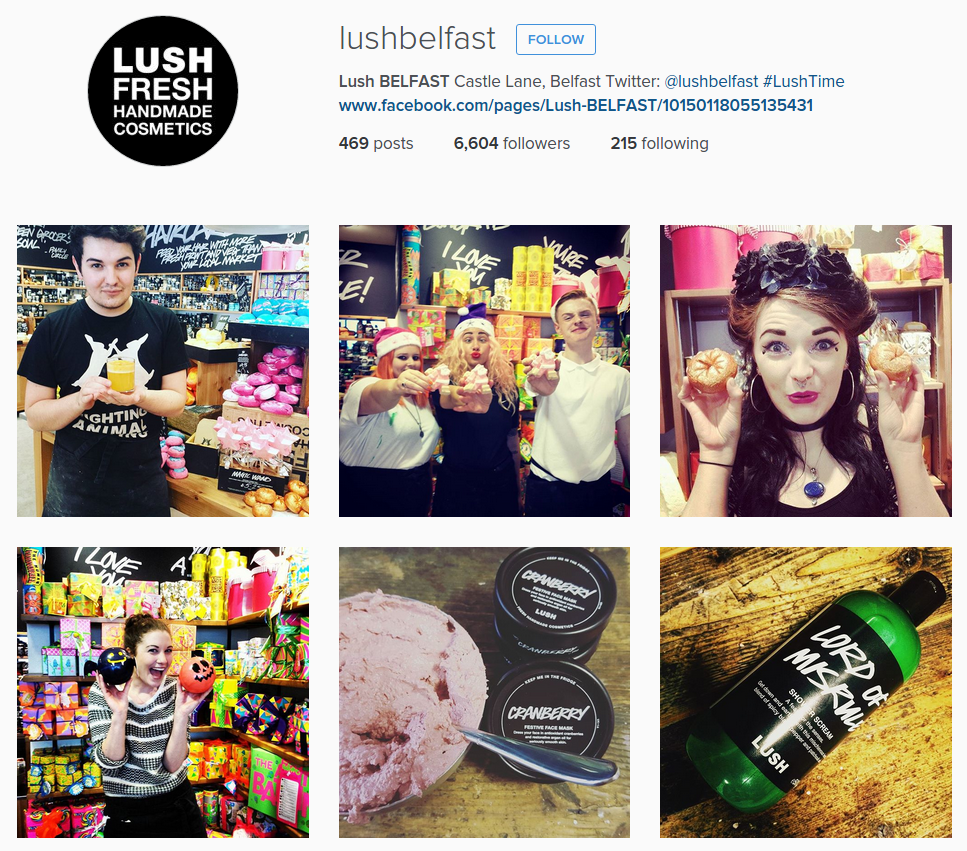 lush belfast instagram